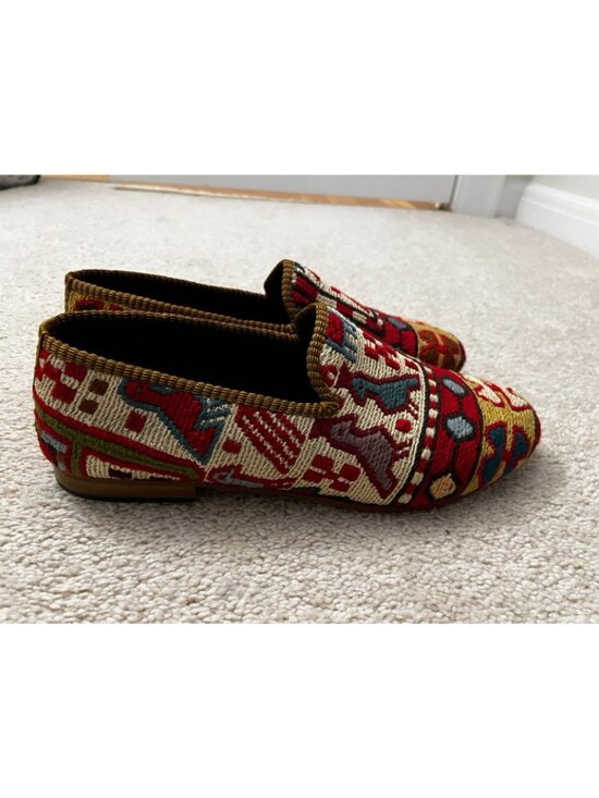 NWOB ARTEMIS Design WOOL Kilim Colorful Knit Driver Slip On Loafer Mens 13 Shoes main image 6